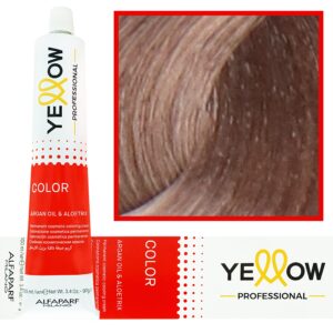 Alfaparf Yellow - trwała farba do włosów z aloesem i kiełkami pszenicy, 100ml 8,21 | Jasny Fioletowy Popielaty Blond