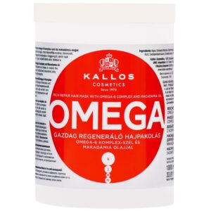 Kallos Omega Mask - maska do włosów suchych i zniszczonych z olejem makadamia, 1000ml