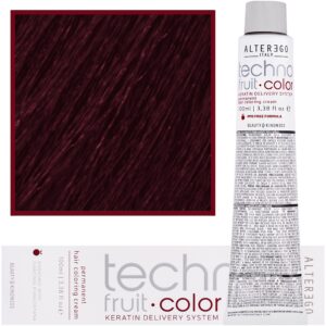 Alter Ego Technofruit Color – farba z keratyną do trwałej koloryzacji włosów, 100ml 6/656 | Ciemny Blond Czerwono Intensywnie Mahoniowy