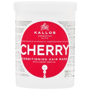Kallos Cherry Conditioning Mask - odżywcza maska do włosów zniszczonych z wiśnią, 1000ml