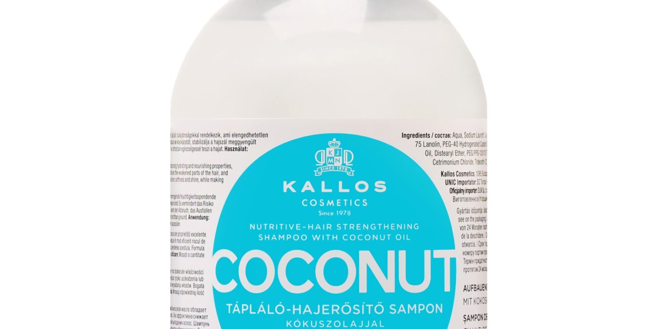 Kallos Coconut Nutritive Strength Sham - szampon do włosów z ekstraktem z kokosa, 1000ml
