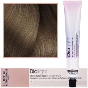 Loreal Dia Light - profesjonalna farba do włosów, 50ml 8.23 Jasny Blond Opalizująco-Złocisty