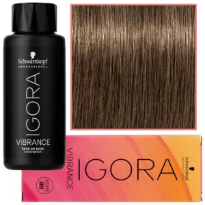 Schwarzkopf Professional Igora Vibrance – półtrwała farba do włosów bez amoniaku, 60ml 7-24 | Średni Blond Popielaty Beżowy