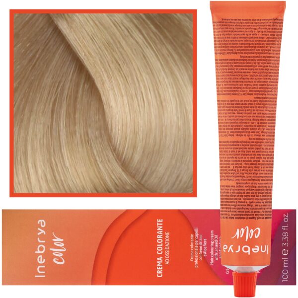 Inebrya Color - farba krem koloryzujący do włosów, 100ml 12/1 | Bardzo Jasny Platynowy Extra Popielaty Blond