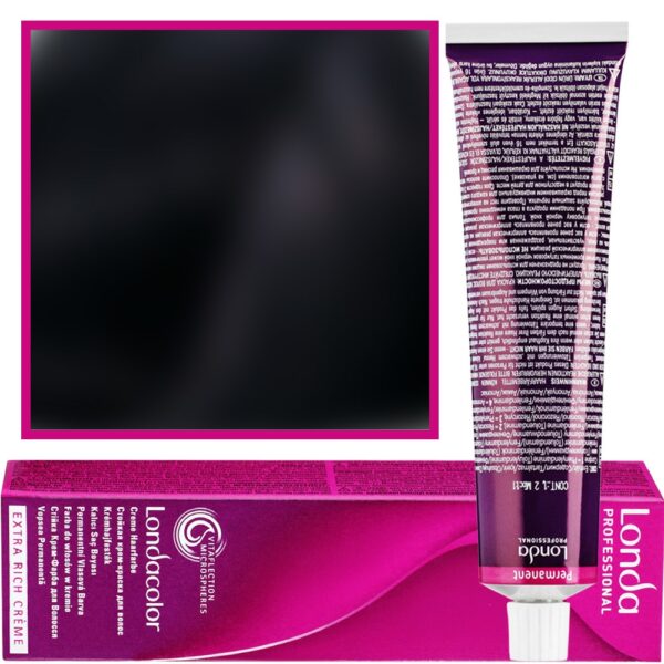 Londa Color profesjonalna farba do włosów 60ml 2/0 Czarny