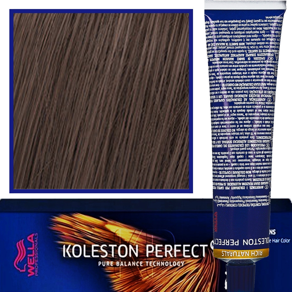 Wella Koleston Perfect Me – profesjonalna farba do koloryzacji włosów, 60ml 6/97 Grafitowo Brązowy Ciemny Blond