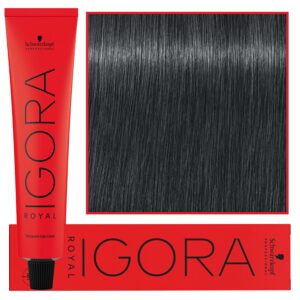 Schwarzkopf Professional Igora Royal - trwała farba do włosów o innowacyjnej formule, 60ml 7-21 | Średni Blond Popielaty Cendre