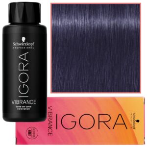 Schwarzkopf Professional Igora Vibrance – półtrwała farba do włosów bez amoniaku, 60ml 0-22 | Koncentrat Popielaty
