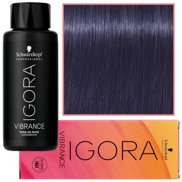Schwarzkopf Professional Igora Vibrance – półtrwała farba do włosów bez amoniaku, 60ml 0-22 | Koncentrat Popielaty