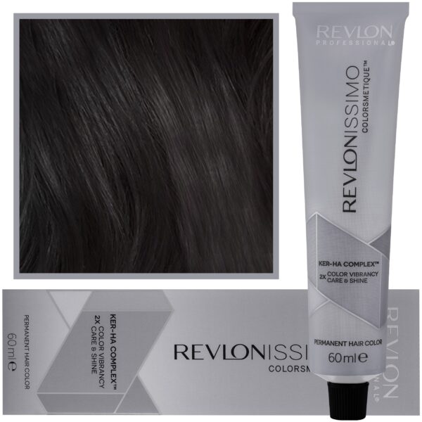 Revlon Revlonissimo Colorsmetique - kremowa farba do włosów, 60ml 1 | Czarny