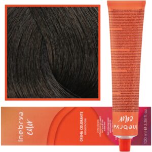 Inebrya Color - farba krem koloryzujący do włosów, 100ml 4 | Czysty Kasztanowy