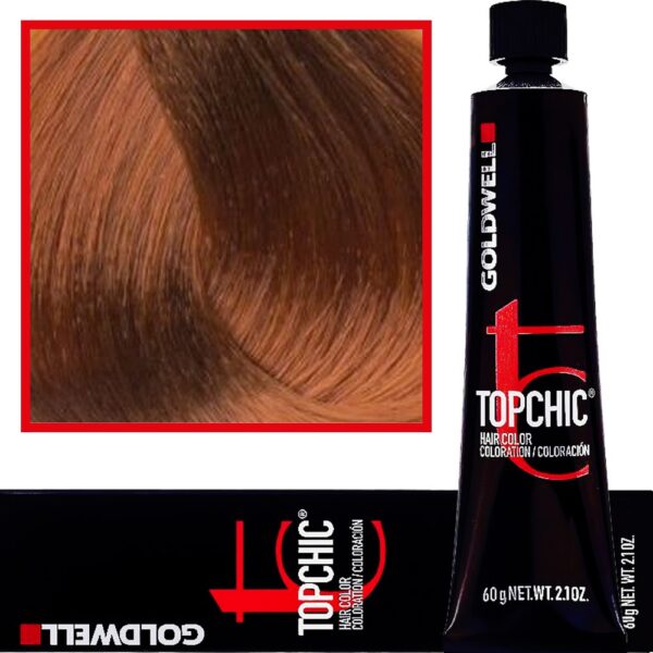 Goldwell Topchic - profesjonalna farba do włosów, 60ml 6-K Ciemny Miedziany Blond