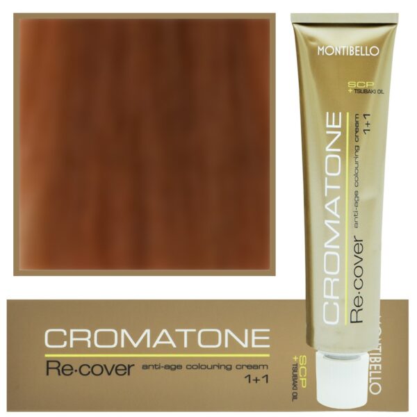 Montibello Cromatone Recover, farba do włosów siwych, 60ml 7,34 | Caramel Gold