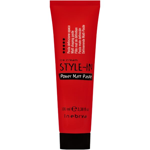Inebrya Style-In Power Matt Paste - lekka pasta matująca do stylizacji włosów, 100ml
