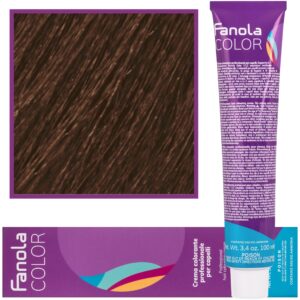 Fanola Crema Color farba - profesjonalny krem koloryzujący, 100 ml 7.03 | Ciepły Średni Blond