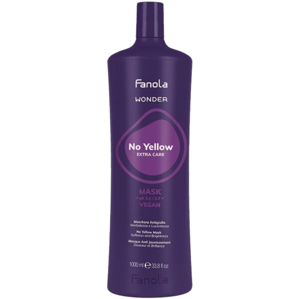 Fanola Wonder No Yellow Mask - maska do włosów blond, 1000ml