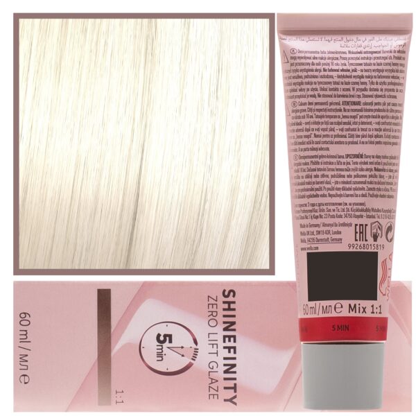 Wella Shinefinity Zero Lift Glaze - profesjonalna farba do włosów, 60ml 010/0 Clear| Naturalny Błysk