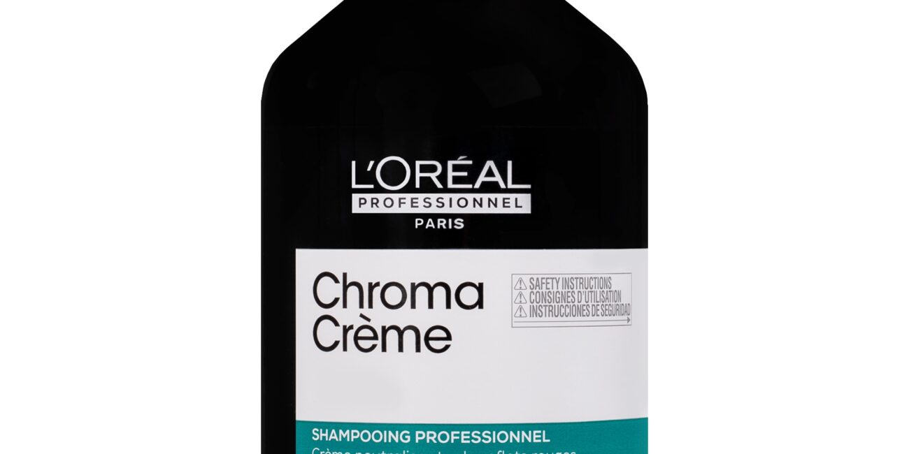 Loreal Chroma Creme Shampoo Green Dyes – szampon do włosów ciemnobrązowych i czarnych, 300ml
