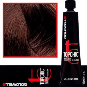 Goldwell Topchic - profesjonalna farba do włosów, 60ml 7-RB Średni Czerwono-Brązowy Blond