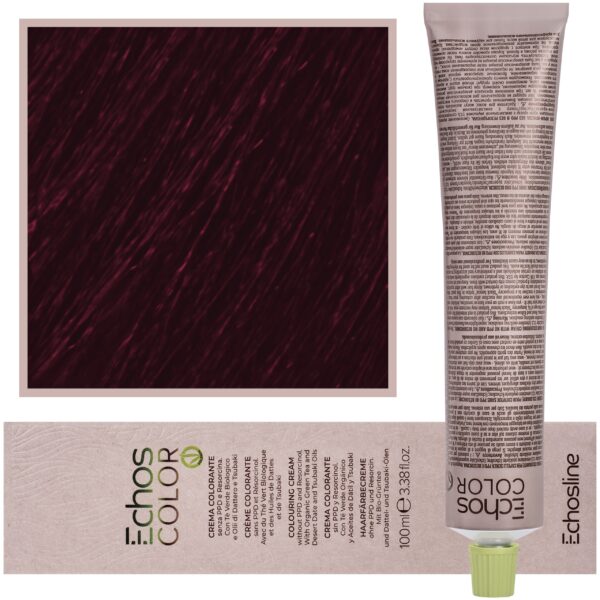 Echosline Echos Color Colouring Cream - wegańska farba do włosów, 100ml 5,55 | Mahoniowy Jasny Kasztan