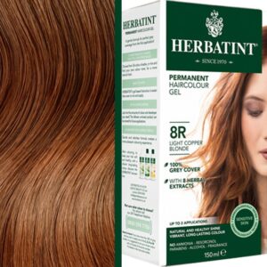 Herbatint trwała farba do włosów z ekstraktami ziołowymi 150ml 8R Jasny Miedziany Blond