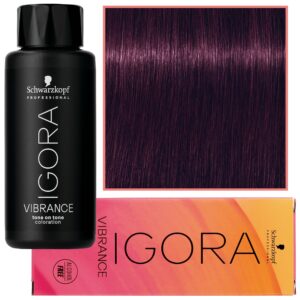 Schwarzkopf Professional Igora Vibrance – półtrwała farba do włosów bez amoniaku, 60ml 0-99 | Koncentrat Fioletowy