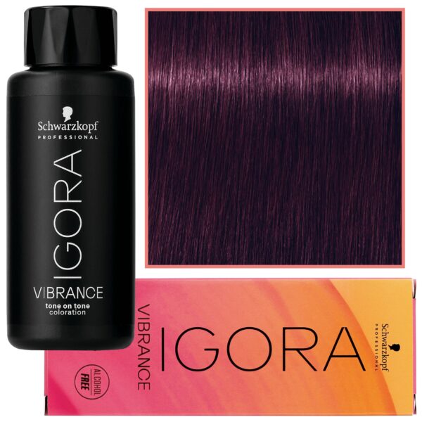 Schwarzkopf Professional Igora Vibrance – półtrwała farba do włosów bez amoniaku, 60ml 0-99 | Koncentrat Fioletowy