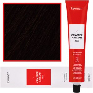 Kemon Cramer Color – kremowa farba do włosów z olejem kokosowym, 100ml 4,36 | Złoty Mahoniowy Brąz