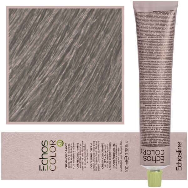 Echosline Echos Color Colouring Cream - wegańska farba do włosów, 100ml 12,11 | Ekstra Platynowy Zimny Blond
