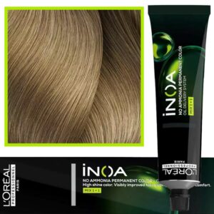Loreal Inoa farba do włosów głęboki i trwały kolor dodatkowa ochrona włosa 60 ml 8.12 Jasny Blond Popielato-Opalizujący