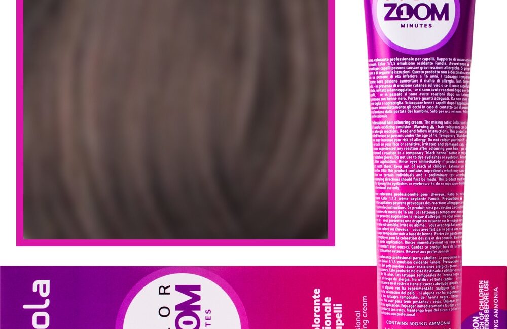 Fanola Color Zoom - krem do farbowania włosów cała paleta, 100 ml 6.01 Naturalny ciemny blond