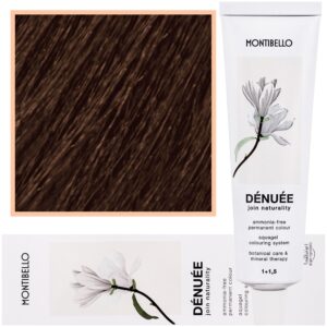 Montibello Denuee – naturalna wegańska farba do włosów bez amoniaku, 60 ml 6,66 | Lekko Intensywny Ciemny Blond
