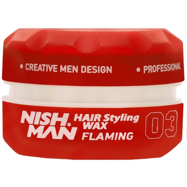 Nishman Hair Wax Flaming 03 - wodna pomada do włosów, 150ml