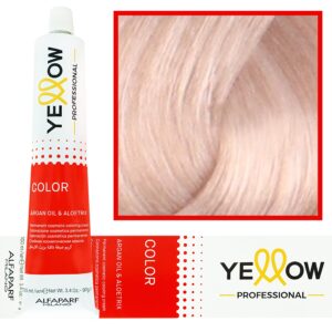 Alfaparf Yellow - trwała farba do włosów z aloesem i kiełkami pszenicy, 100ml 9,2 | Bardzo Jasny Fioletowy Blond