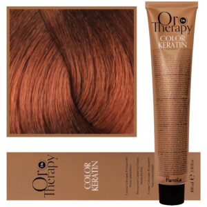 Fanola Oro Therapy - farba do włosów bez amoniaku, pełna paleta kolorów 8,4 | Jasny Miedziany Blond