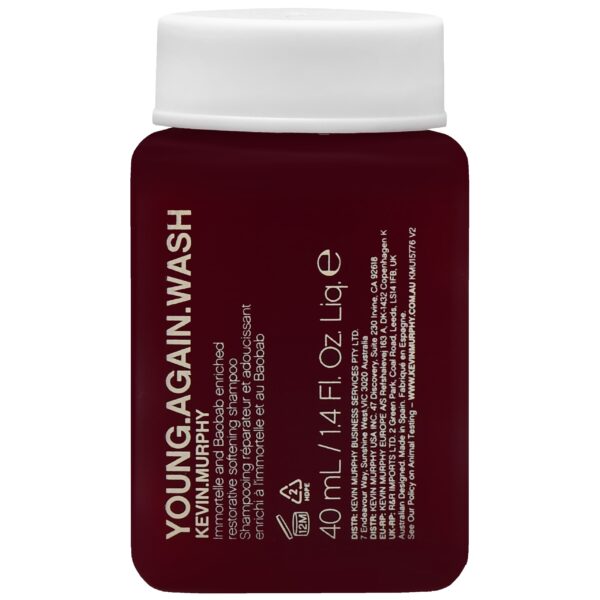 Kevin Murphy Young Again Wash - odbudowujący szampon do włosów zniszczonych, 40ml