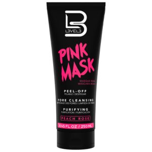 L3VEL3 Pink Peel-off Mask - oczyszczająca różowa maska do twarzy, 250ml