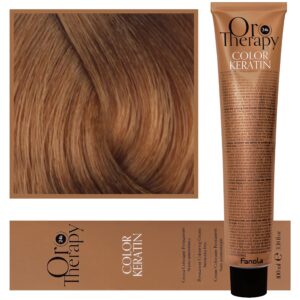 Fanola Oro Therapy - farba do włosów bez amoniaku, pełna paleta kolorów 7,3 | Złoty Blond