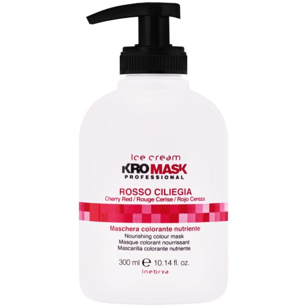 Inebrya Kromask - maska koloryzująca, różne kolory, 300ml Rosso Ciliegia | Czerwień wiśniowa