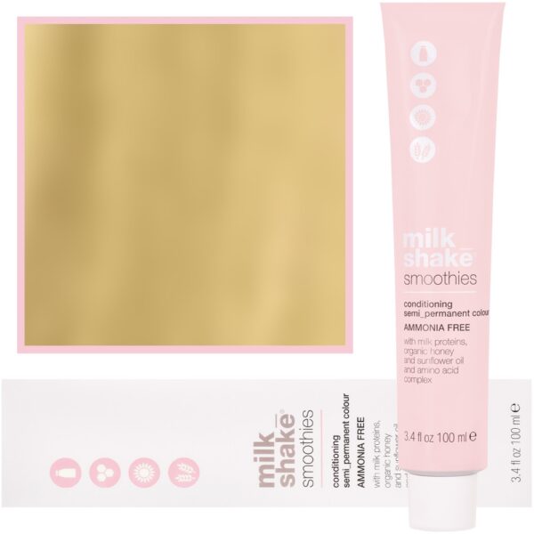 Milk Shake Smoothie Semi-Perm - farba do włosów bez amoniaku 100ml, paleta kolorów 9 | 9N || Bardzo Jasny Blond