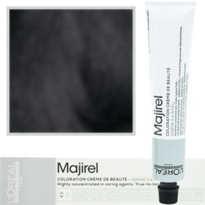 Loreal Majirel - profesjonalna farba do włosów, paleta kolorów, 50ml 1 Czarny