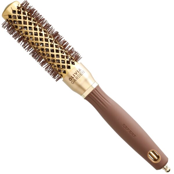 Olivia Garden Expert Blowout Shine Gold & Brown - szczotka do stylizacji włosów 25 mm
