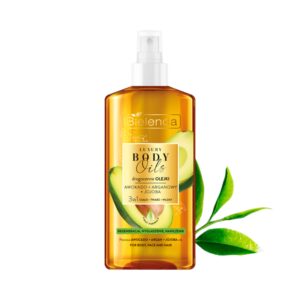 Bielenda  Drogocenne olejki: AWOKADO + ARGANOWY + JOJOBA, 3w1 ciało, twarz i włosy
