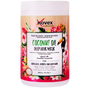 Novex Coconut Oil Mask - wygładzająca maska do włosów zniszczonych, 400g