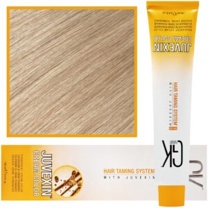 GK Hair Juvexin - farba do koloryzacji włosów z keratyną, 100ml 10 | Najjaśniejszy Platynowy Blond