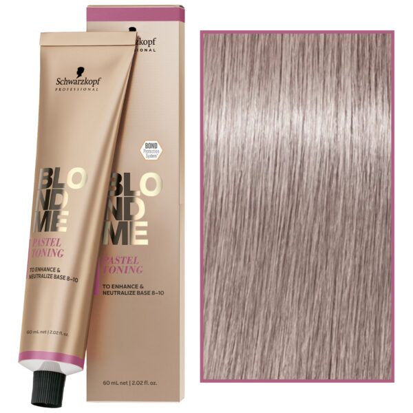 Schwarzkopf Professional BlondMe Pastel Toning - pastelowy toner do włosów blond, 60ml Lilac | Liliowy