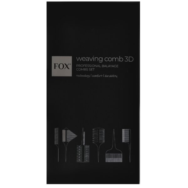 Fox Weaving Comb 3D - komplet grzebieni do balejażu, 6szt