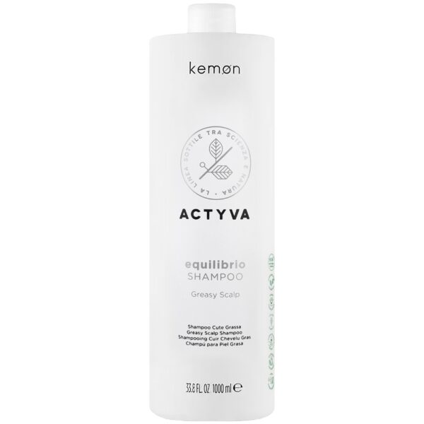 Kemon Actyva Equilibrio regulujący szampon do przetłuszczającej się skóry głowy 1000ml