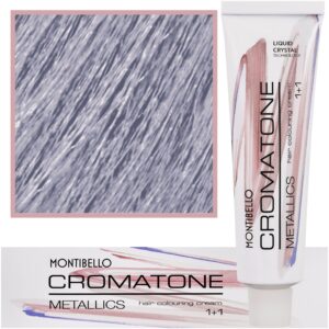 Montibello Cromatone Metallics, wielofunkcyjna farba do włosów 60 ml 9,12 M | Pełowy Popielaty Bardzo Jasny Blond
