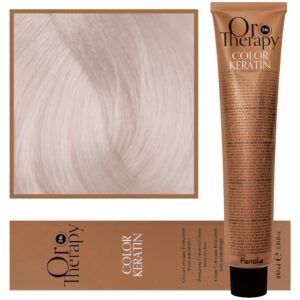 Fanola Oro Therapy - farba do włosów bez amoniaku, pełna paleta kolorów 11,7 | Superjasny Blond Platynowy Irys